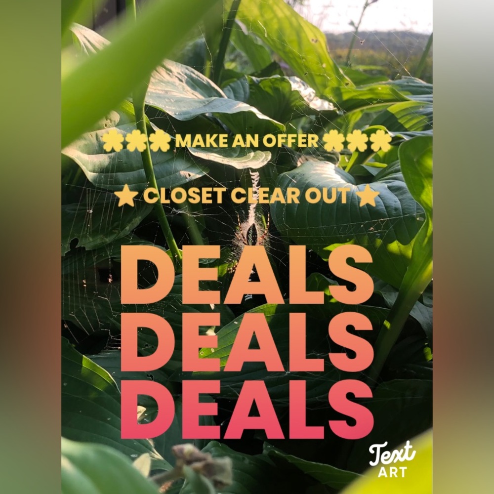 No offer too low! Make an offer! Closet clear out!
